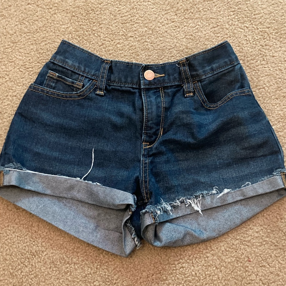 Girls blue jean shorts